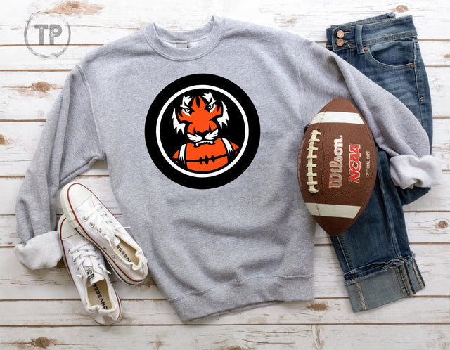 Bengals Tiger Face with Football (ULTRA SOFT DTF)
