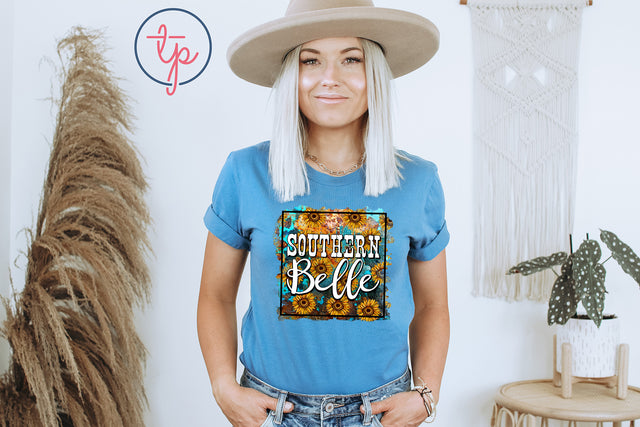 Southern Belle Sunflower Square (ULTRA SOFT DTF)