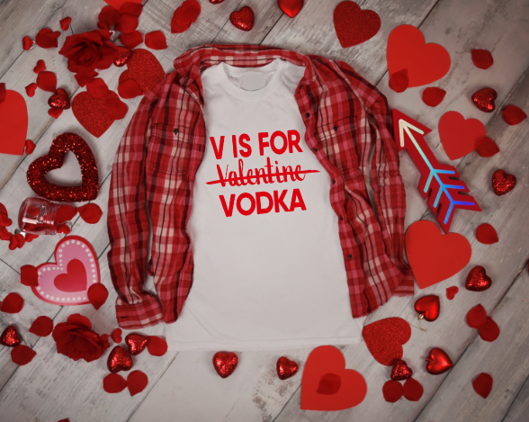 V is for Vodka Red (ULTRA SOFT DTF)