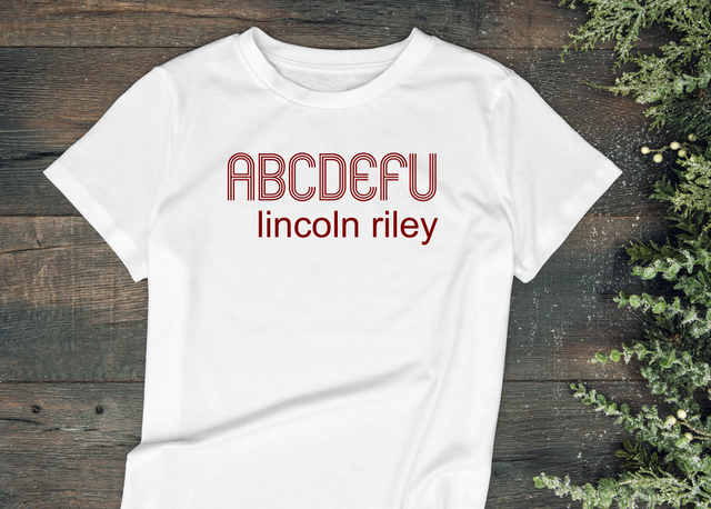 ABCDEFU Lincoln Riley Crimson or White (ULTRA SOFT DTF)