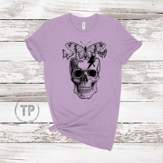 Skull with Butterflies (ULTRA SOFT DTF)