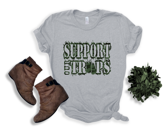 Support Our Troops Camo (DTF/Dream Print)